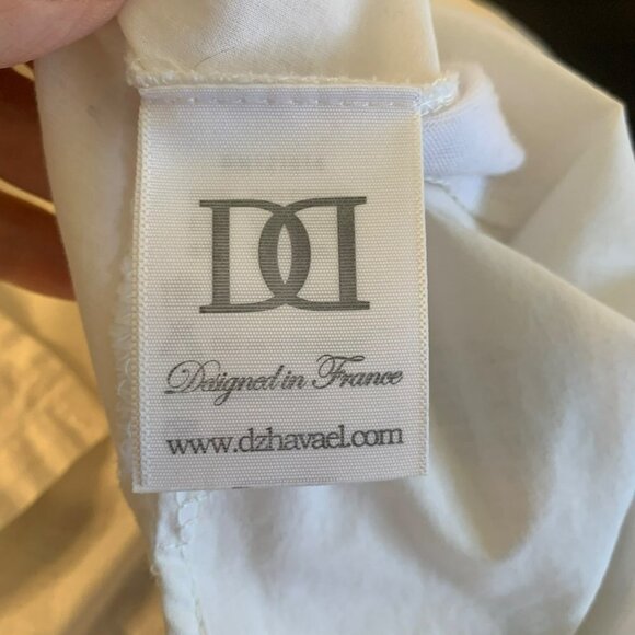 Dzhavael Couture Black & White Mesh Top - Picture 4 of 11